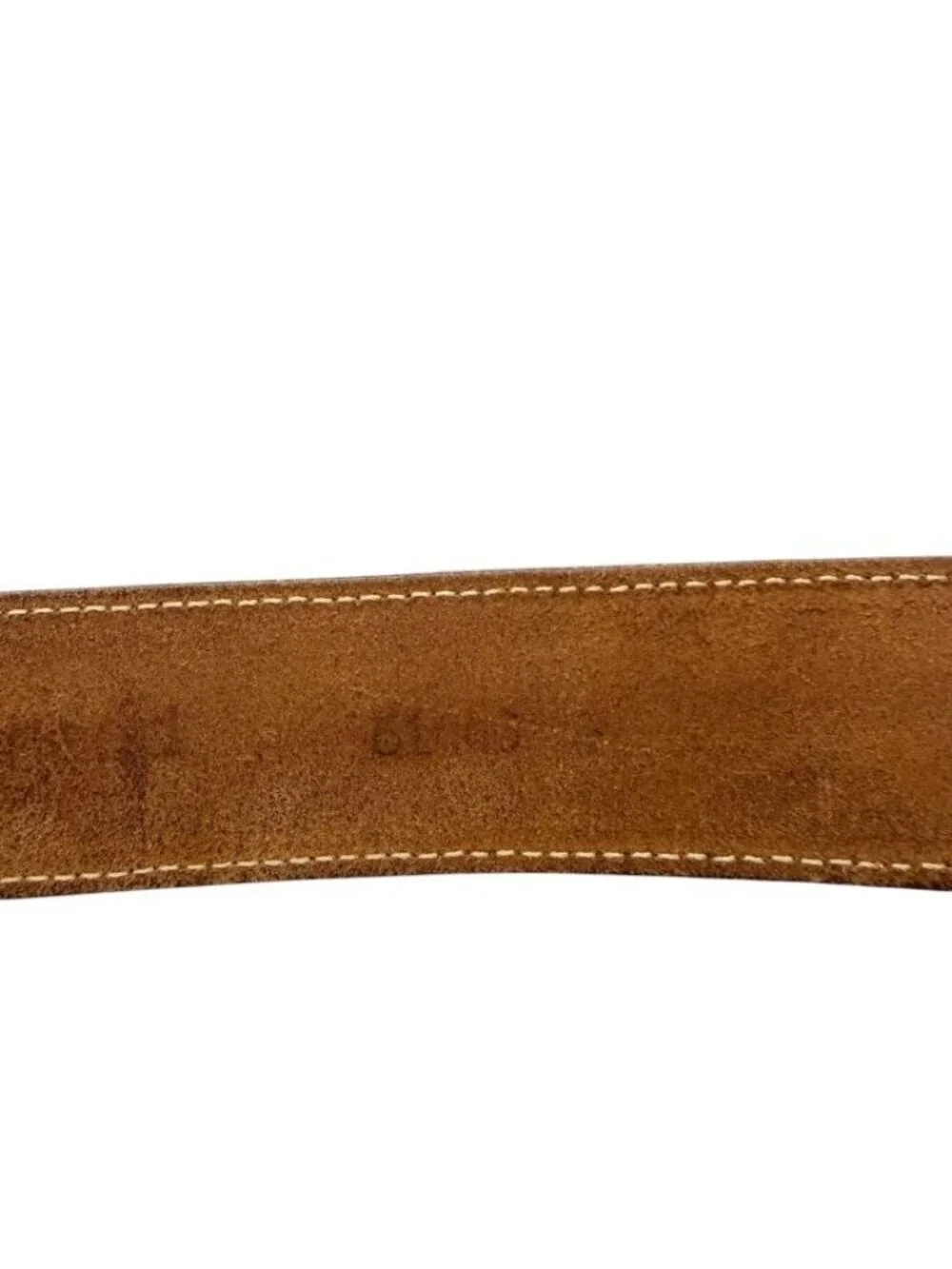 Streets Ahead Womens Statement Belt Brown Leather Silver-Tone Buckle Boho Size S